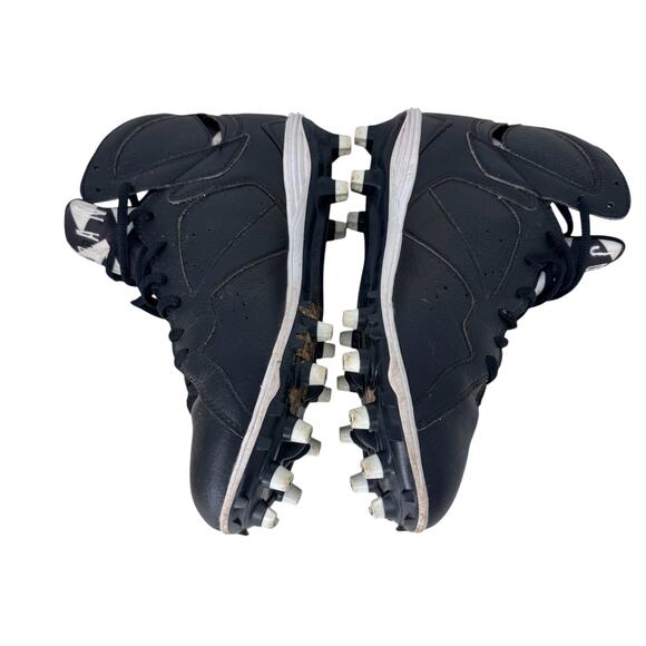 Air Jordan 7 Retro TD Football Cleats Mens Size 8 Black White Lace Up 719543-010
